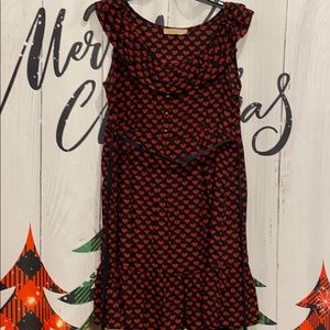 Fun 2 Fun Red and black dress with ‘hearts’
